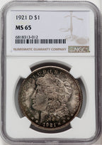 1921-D $1 Morgan Dollar NGC MS65 (766346016)