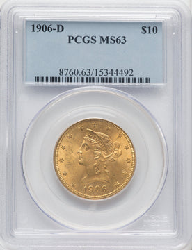 1906-D $10 Liberty Eagle PCGS MS63