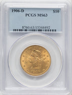 1906-D $10 Liberty Eagle PCGS MS63
