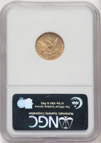 1859 $2.50 Old Rev. Liberty Quarter Eagle NGC AU55