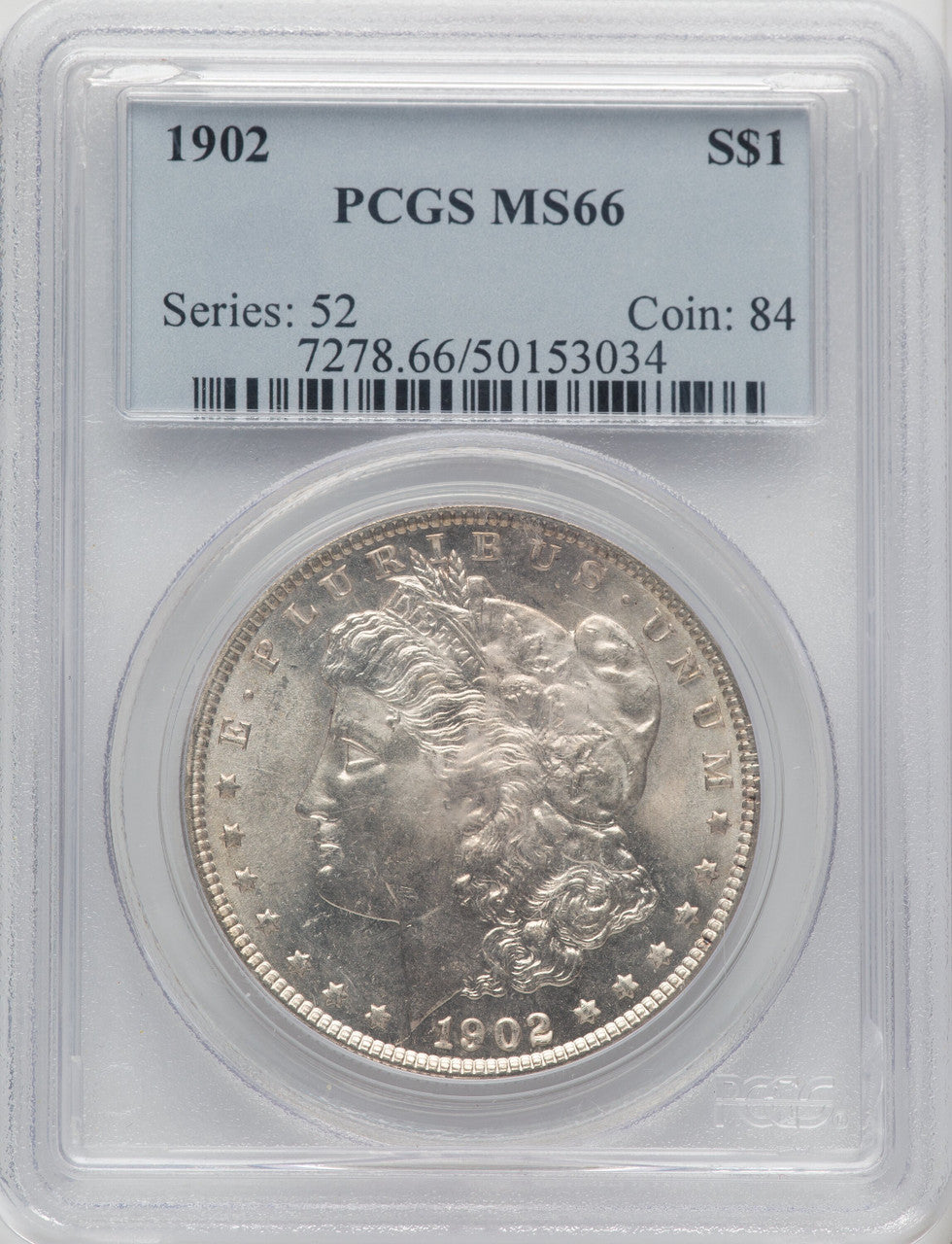 1902 $1 Morgan Dollar PCGS MS66