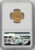1867 $3 Three Dollar Gold Pieces NGC AU55