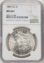 1882-CC $1 Morgan Dollar NGC MS66+ (765813023)
