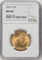 1914 $10 Indian Eagle NGC MS66+