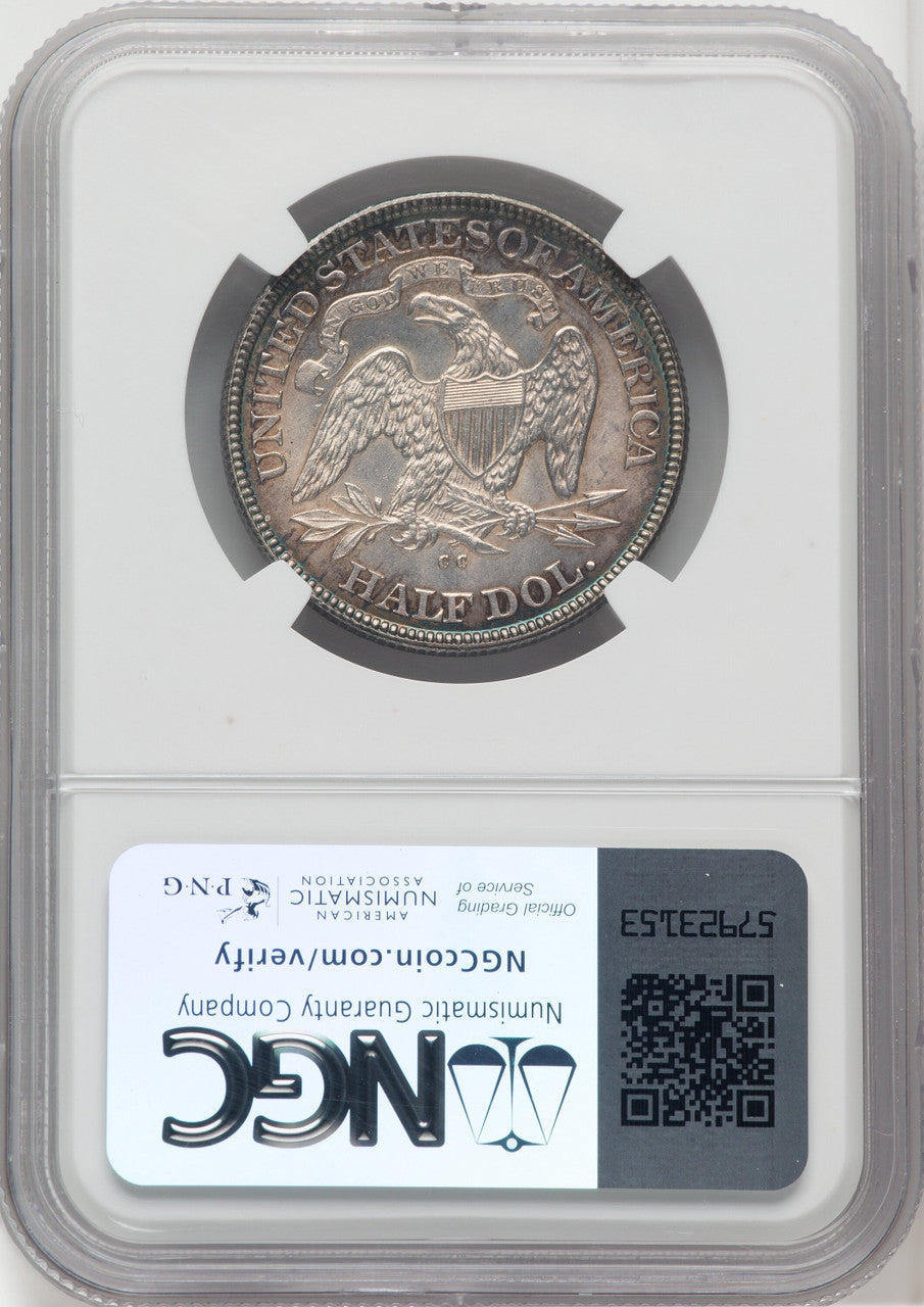 1877-CC 50C Seated Half Dollar NGC MS64
