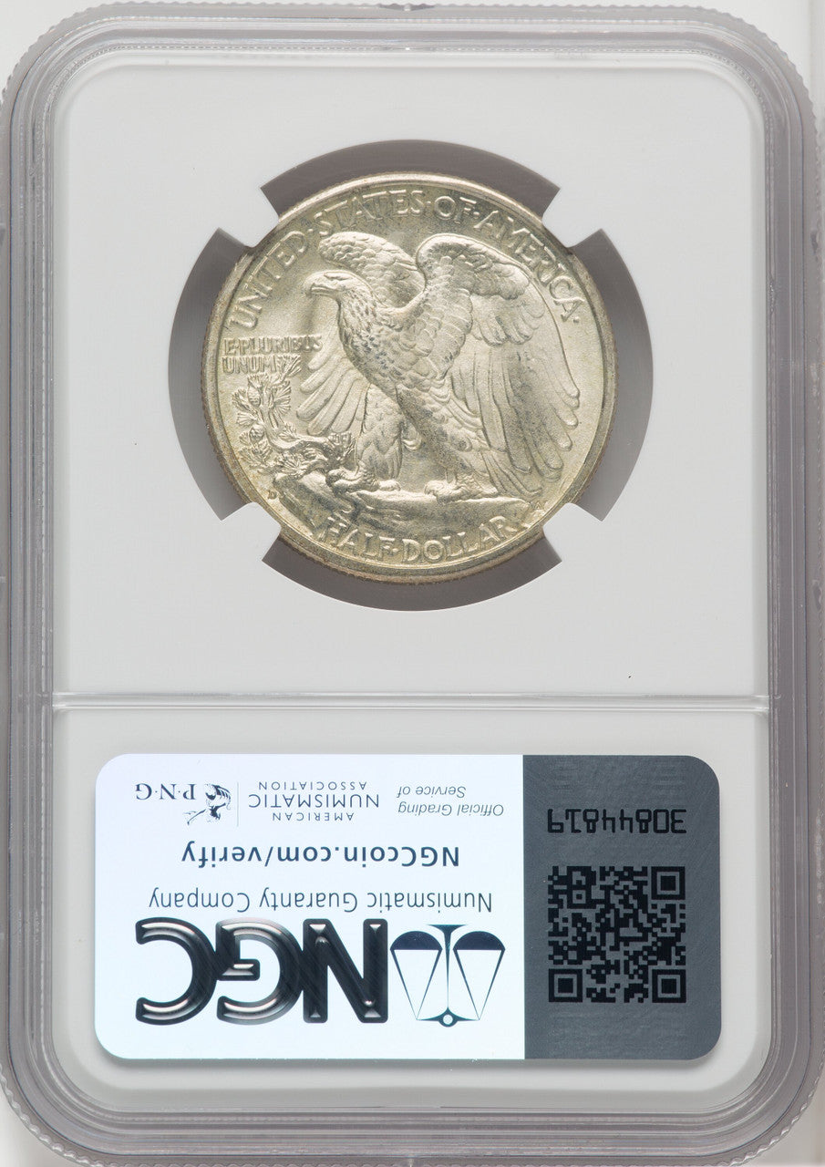 1941-D 50C Walking Liberty Half Dollar NGC MS67 (765821003)