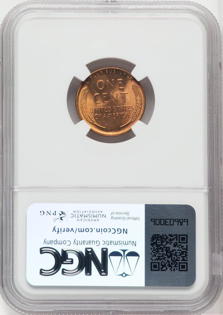 1946-D 1C RD Lincoln Cent NGC MS67+