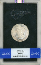 1883-CC $1 GSA Hoard Morgan Dollar NGC MS65+