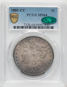 1881-CC $1 CAC Morgan Dollar PCGS MS64