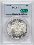1883-CC $1 CAC Morgan Dollar PCGS MS65