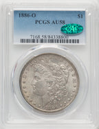1886-O $1 CAC Morgan Dollar PCGS AU58