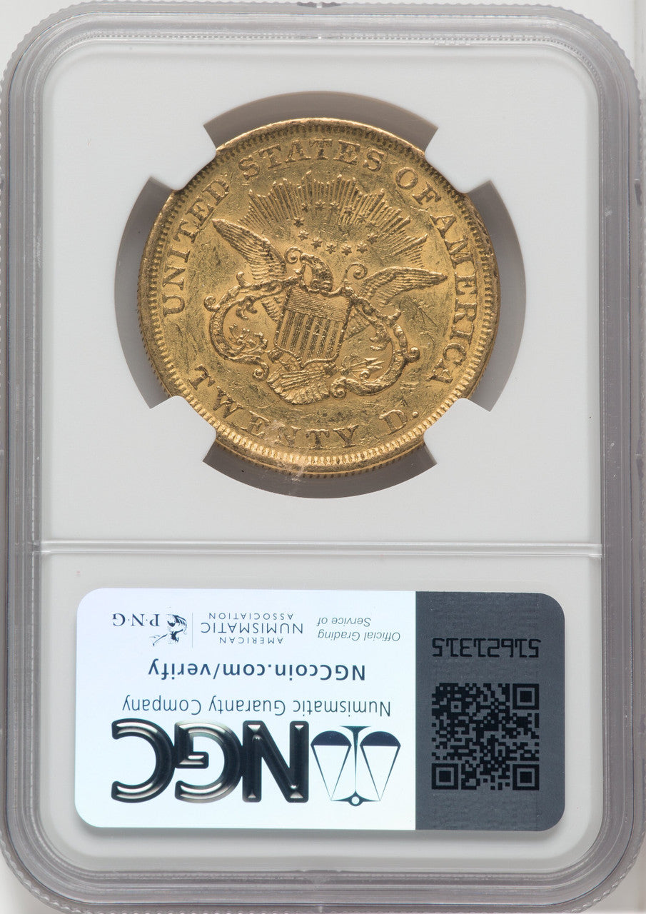 1851 $20 Liberty Double Eagle NGC AU55