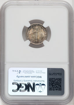 1919 10C FB Mercury Dime NGC MS66