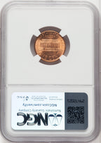 1995 1C DBL DIE Lincoln Cent NGC MS68+