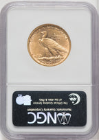 1908-D $10 NO MOTTO Indian Eagle NGC AU58