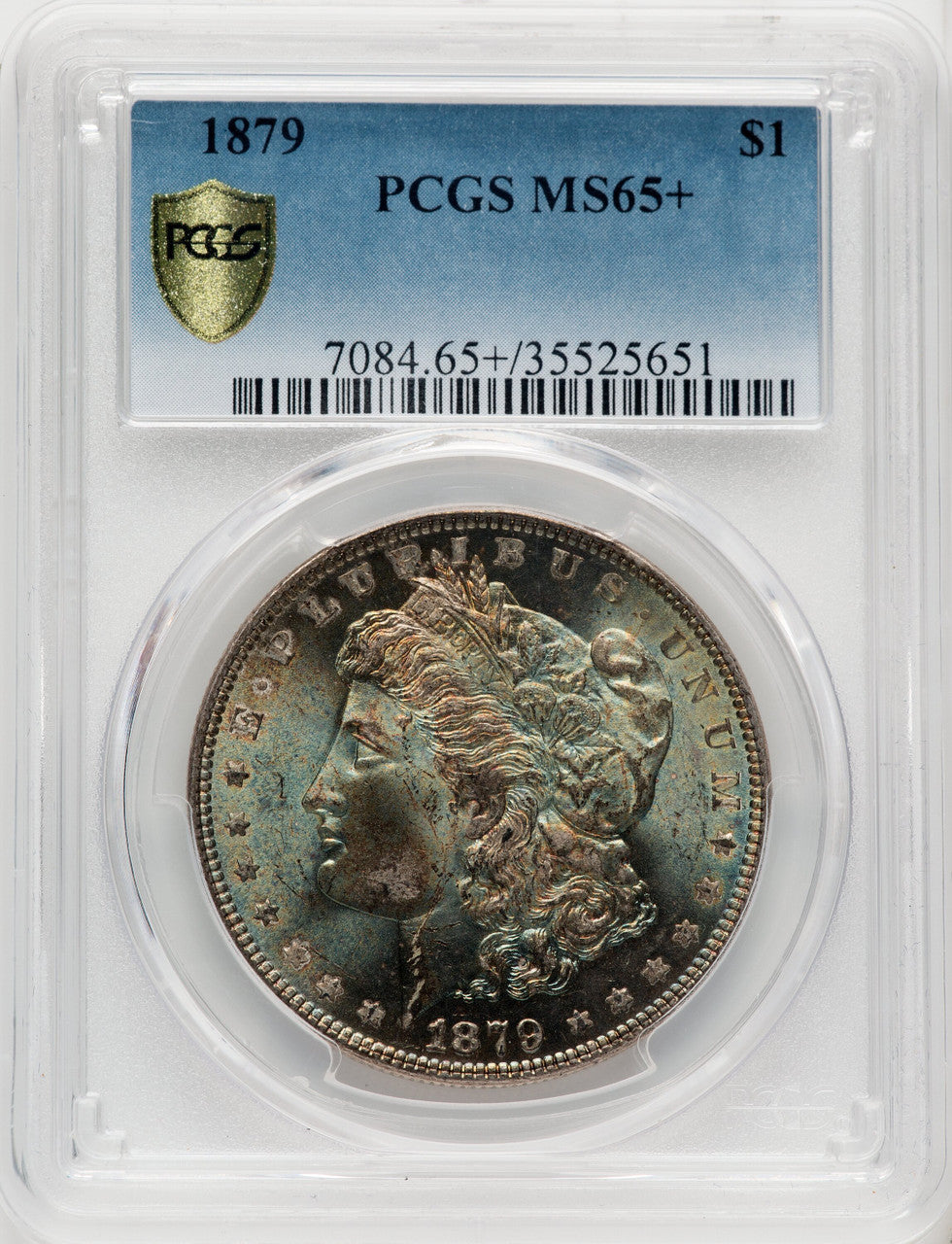 1879 $1 Morgan Dollar PCGS MS65+