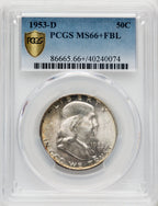 1953-D 50C FL Franklin Half Dollar PCGS MS66+