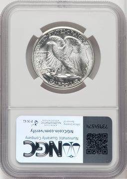 1944-D 50C Walking Liberty Half Dollar NGC MS67