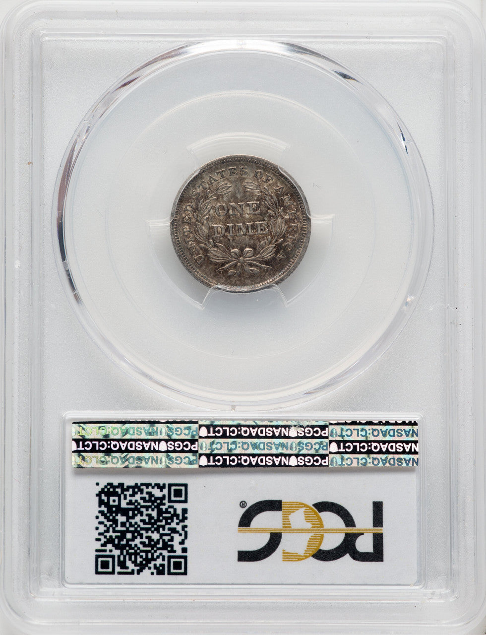 1837 10C Small Date Seated Dime PCGS AU53