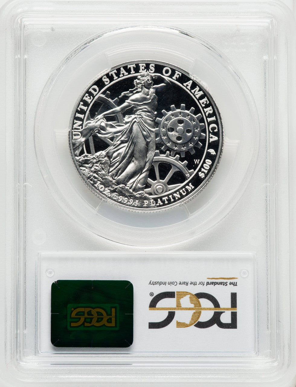 2013-W $100 One-Ounce Platinum Eagle Blue Gradient PCGS PR70