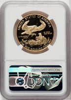 1993-W $50 One-Ounce Gold Eagle Brown Label NGC PF70