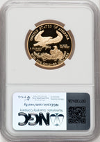 1995-W $25 Half-Ounce Gold Eagle Brown Label NGC PF70