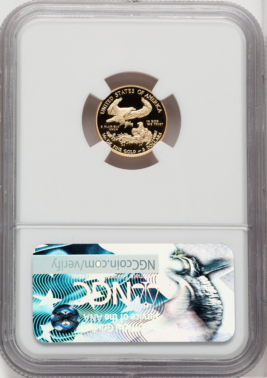 2017-W $5 Tenth-Ounce Gold Eagle First Strike NGC PF70