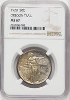 1928 50C Oregon Commemorative Silver NGC MS67 (506004042)