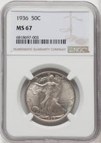1936 50C Walking Liberty Half Dollar NGC MS67 (518973121)