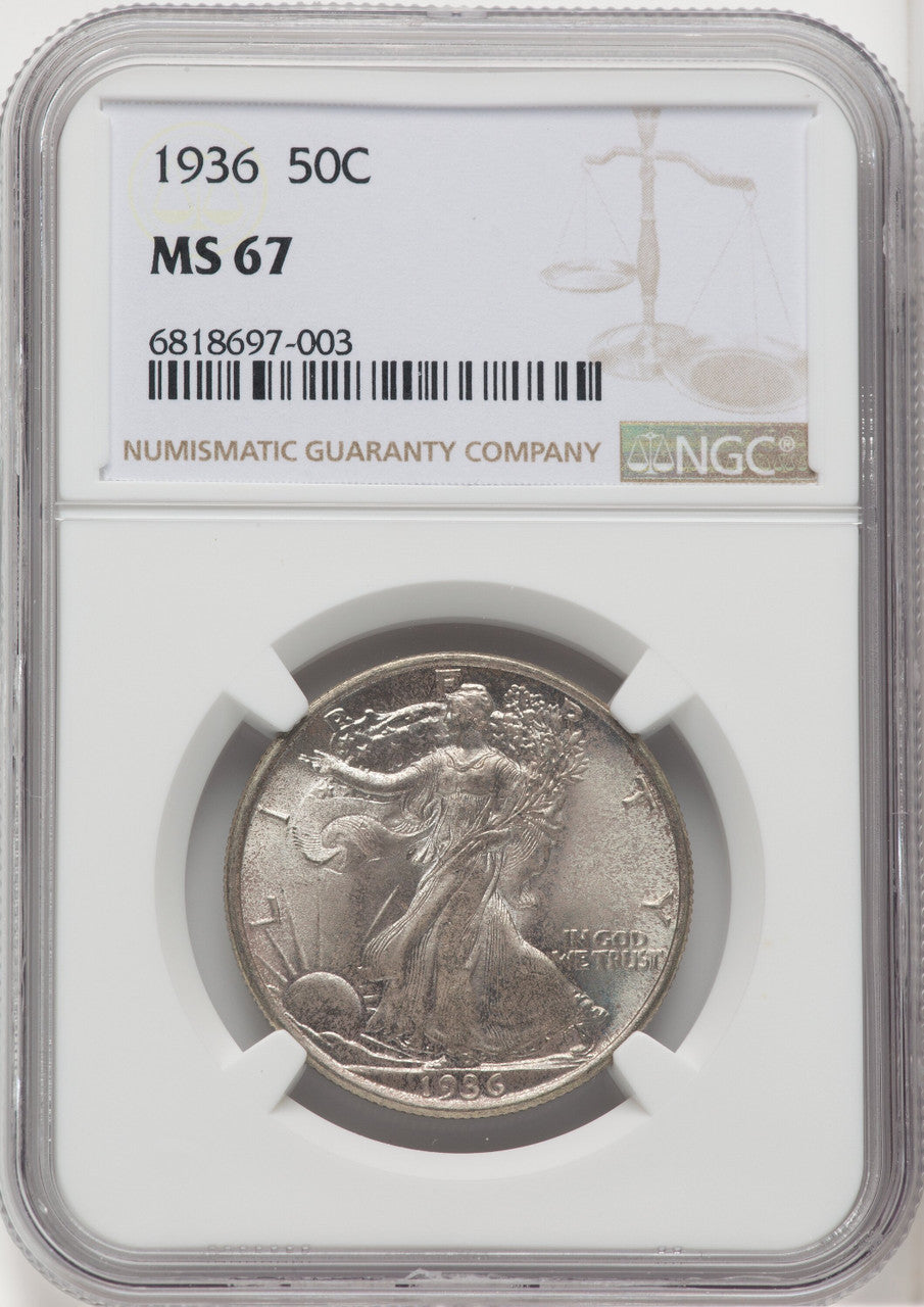 1936 50C Walking Liberty Half Dollar NGC MS67 (518973121)