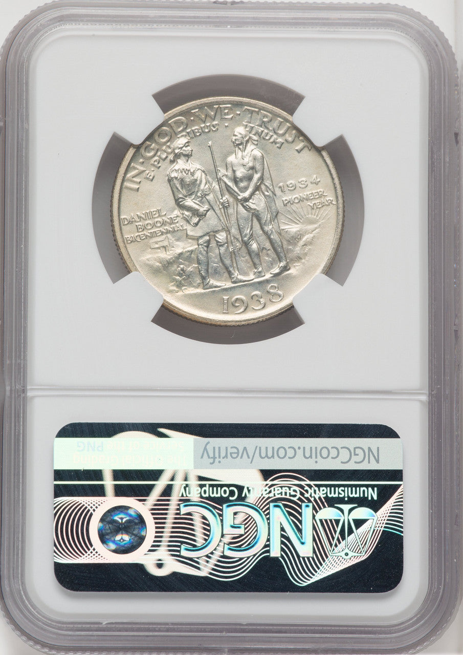 1938 50C Boone Commemorative Silver NGC MS66+