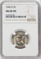 1944-D 5C FS Jefferson Nickel NGC MS68