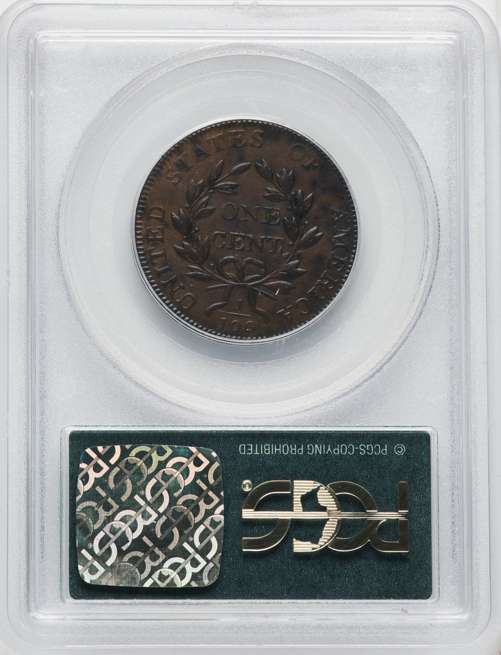 1802 1C BN Large Cent PCGS AU58