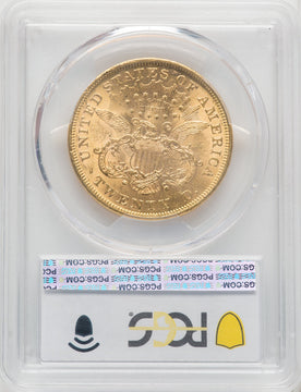 1873 $20 OPEN 3 CAC Liberty Double Eagle PCGS MS61 (766215019)