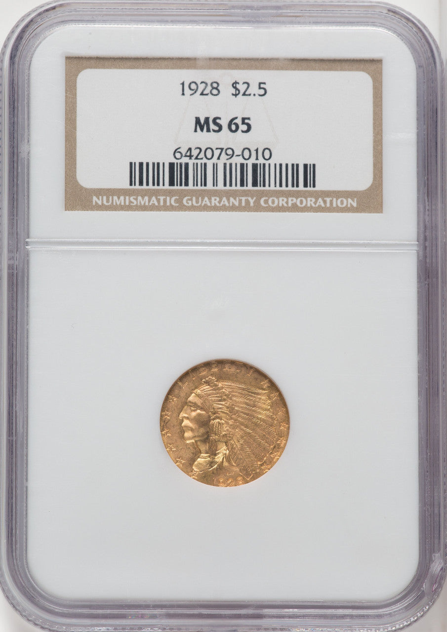 1928 $2.50 Indian Quarter Eagle NGC MS65 (765977001)