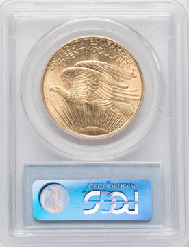 1908 $20 NO MOTTO Saint-Gaudens Double Eagle PCGS MS63+