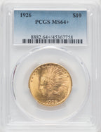 1926 $10 Indian Eagle PCGS MS64+