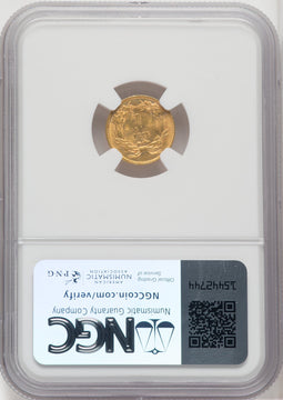 1874 G$1 Gold Dollar NGC MS64