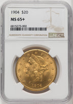 1904 $20 Liberty Liberty Double Eagle NGC MS65+ (764780041)