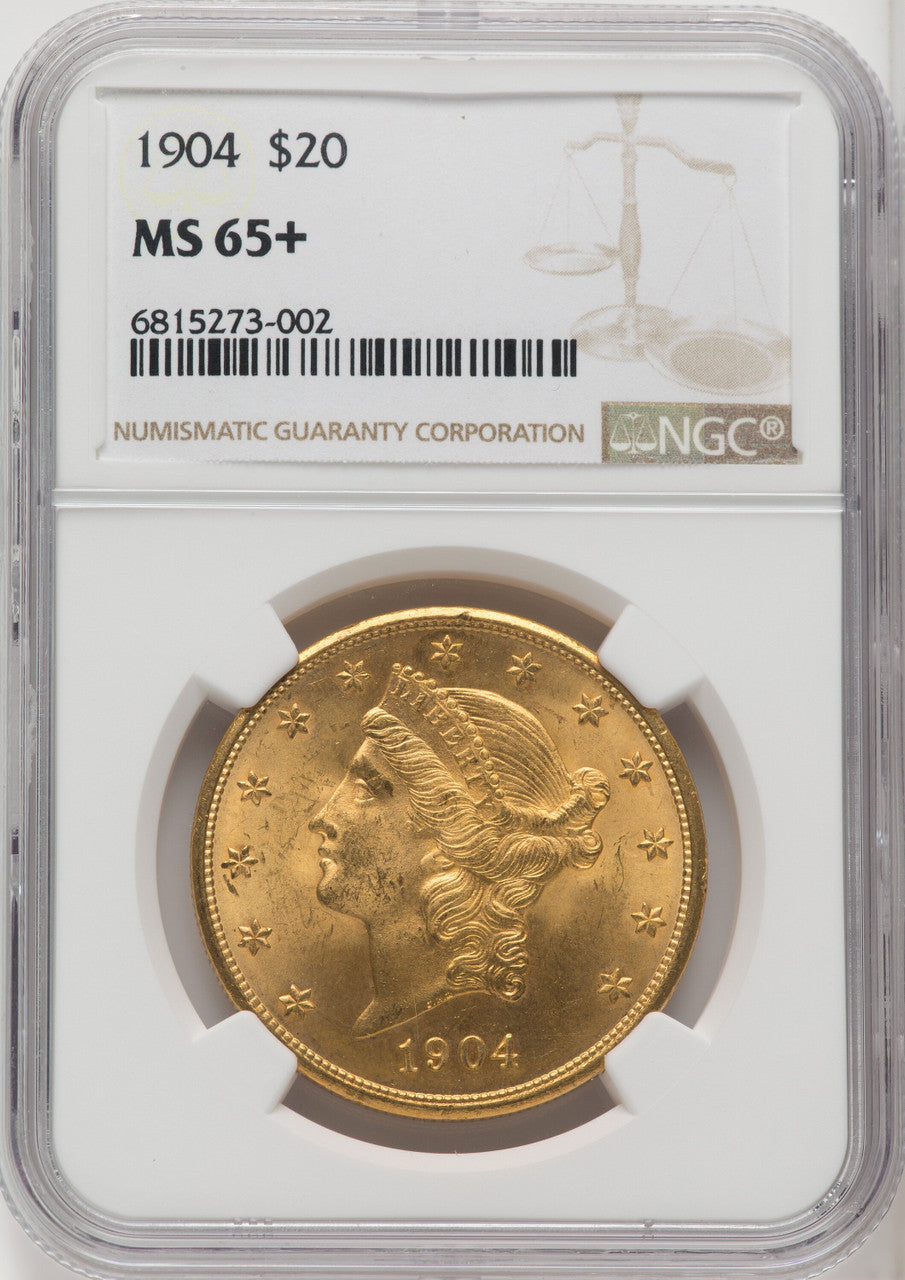 1904 $20 Liberty Liberty Double Eagle NGC MS65+ (764780041)