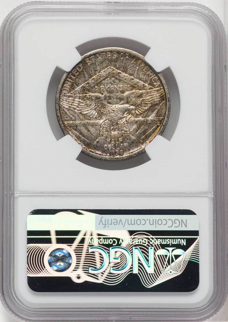 1938-S 50C Arkansas Commemorative Silver NGC MS66 (766227008)