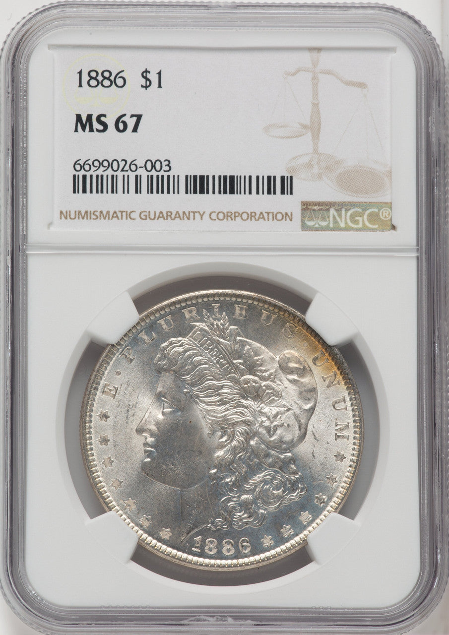 1886 $1 Morgan Dollar NGC MS67 (518926089)