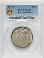 1915-S 50C Panama-Pacific Commemorative Silver PCGS MS67