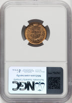 1869 1C RB Indian Cent NGC MS65