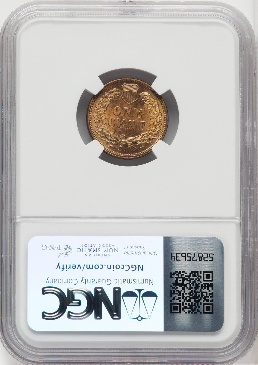 1878 1C RB Indian Cent NGC MS64