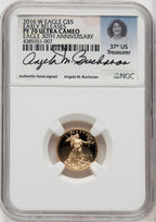 2016-W Gold American Eagle 4-Coin Set NGC PF70 Angela Buchanan Signed