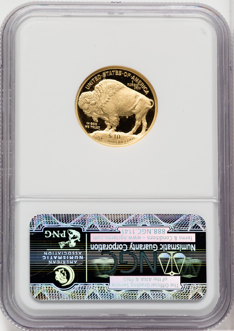 2008-W $10 Quarter-Ounce Gold Buffalo NGC PF70 (504382002)