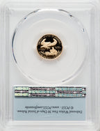 2021-W $5 Tenth Ounce Gold Eagle Type One First Strike FS Flag PCGS PR70