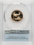 2021-W G$10 Quarter Ounce Gold Eagle Type One First Strike FS Flag PCGS PR70