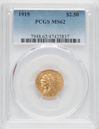 1915 $2.50 Indian Quarter Eagle PCGS MS62 (517992224)